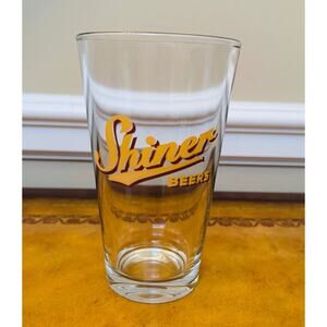Shiner Bock Dark Lager Craft Beer Pint Glass Spoetzl Brewery Texas USA